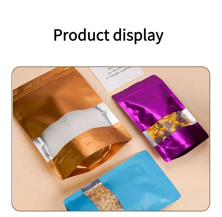 Stand Up Zipper Bags With Window